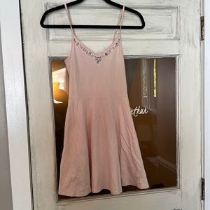 Girls, Abercrombie, rhinestone dress, light pink large